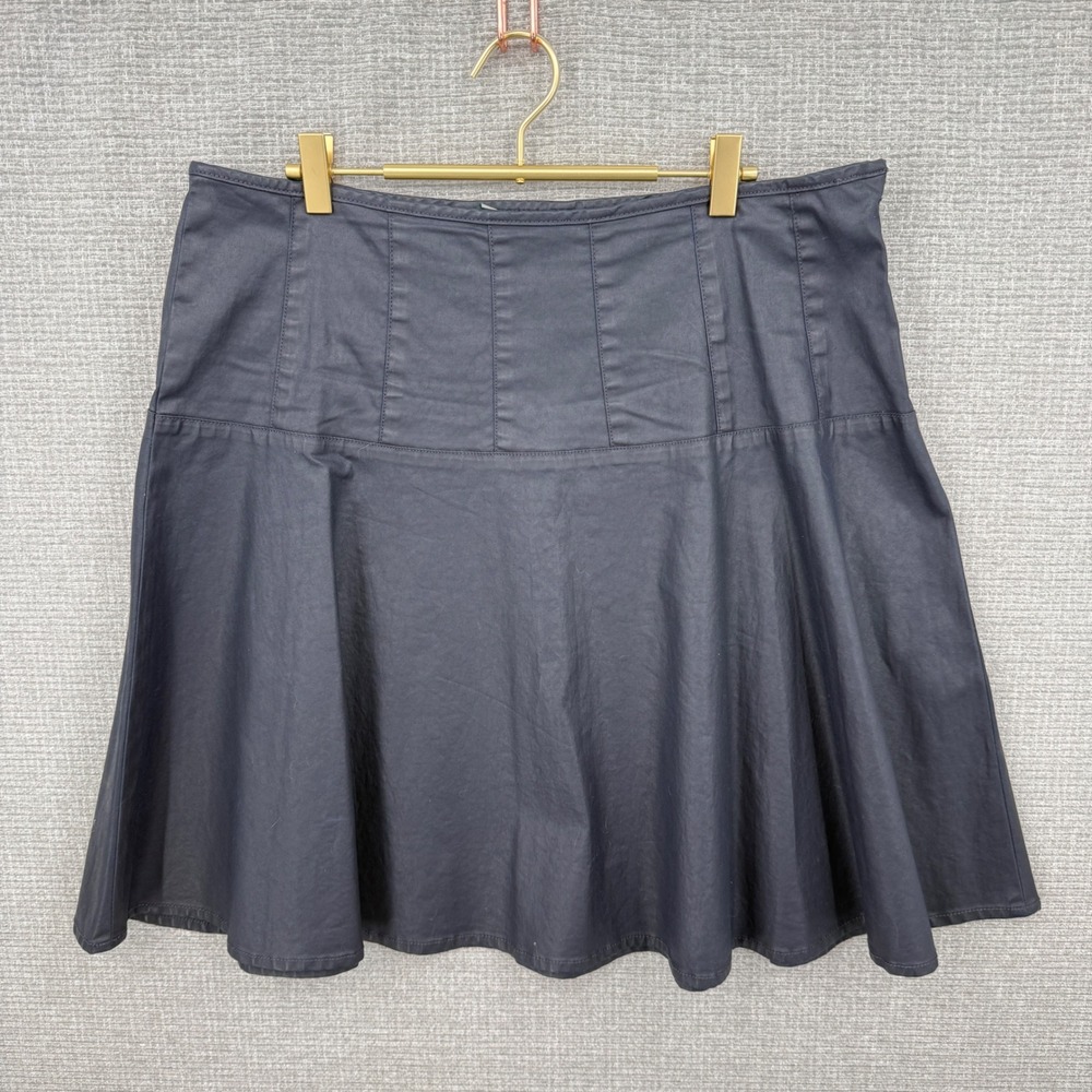Lauren Jeans Co. Ralph Lauren Skirt L Women Navy Blue Fit & Flare Minimalist